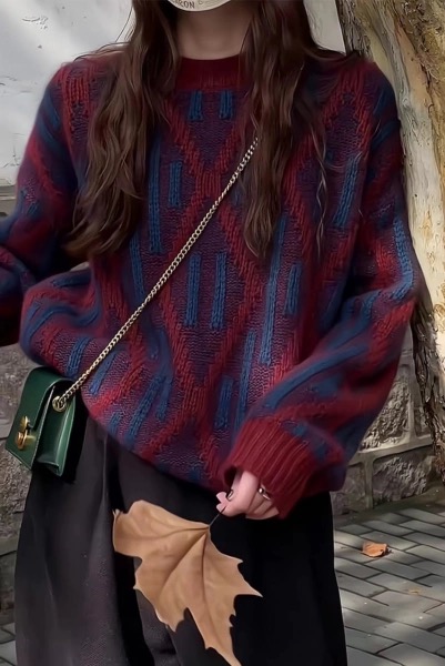 Sweater full jacquard